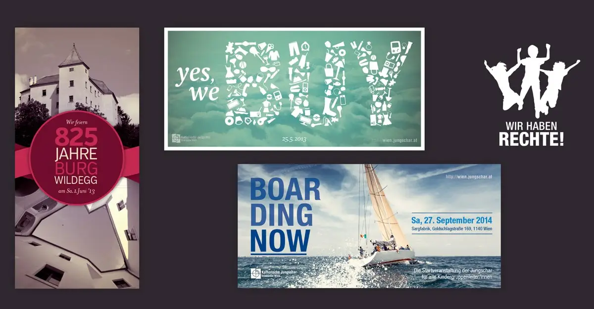 Design Pesendorfer: Grafik Design für die Kath. Jungschar Wien.