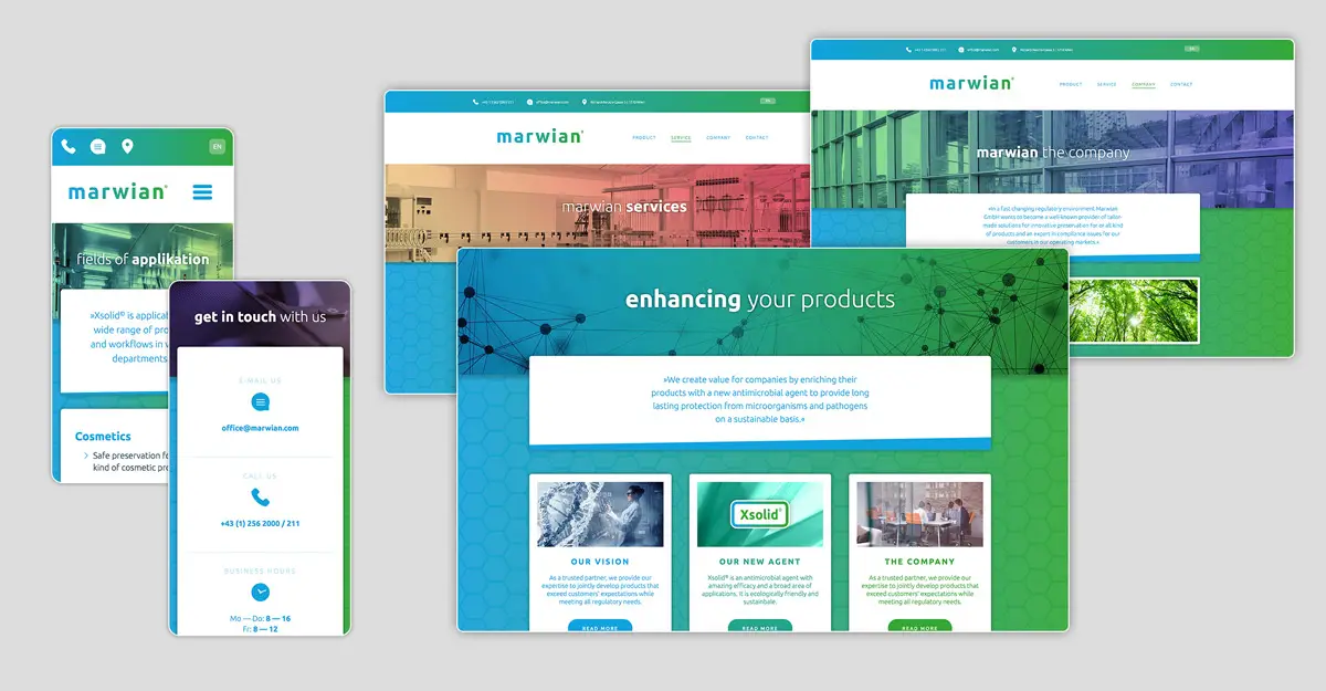Design Pesendorfer: Responsive Webdesign und Programmierung Marwian GmbH